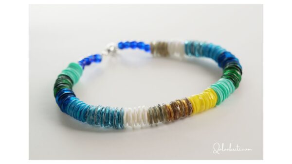 Bracelet - Made with colorful bottles